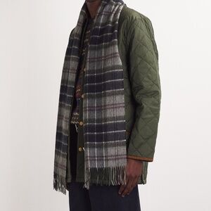 HARRODS of London Tartan Wool Scarf